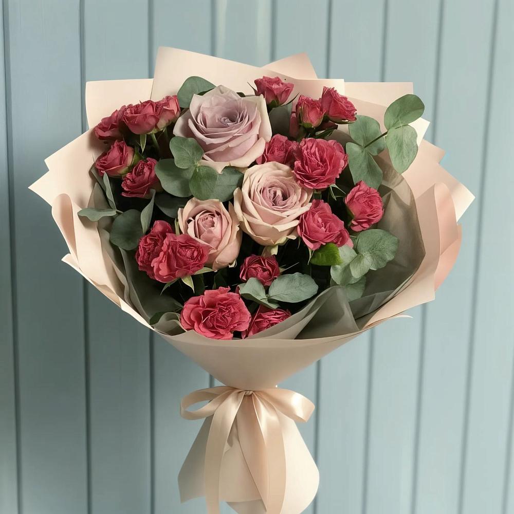 Букет цветов из: Гвоздики и Розы в Калининауле