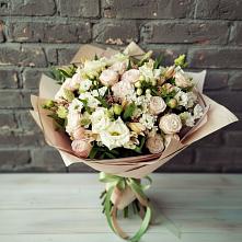 Букет цветов из:  Альстромерии, Розы и Хризантемы #REPLACE_PRED# Калининауле