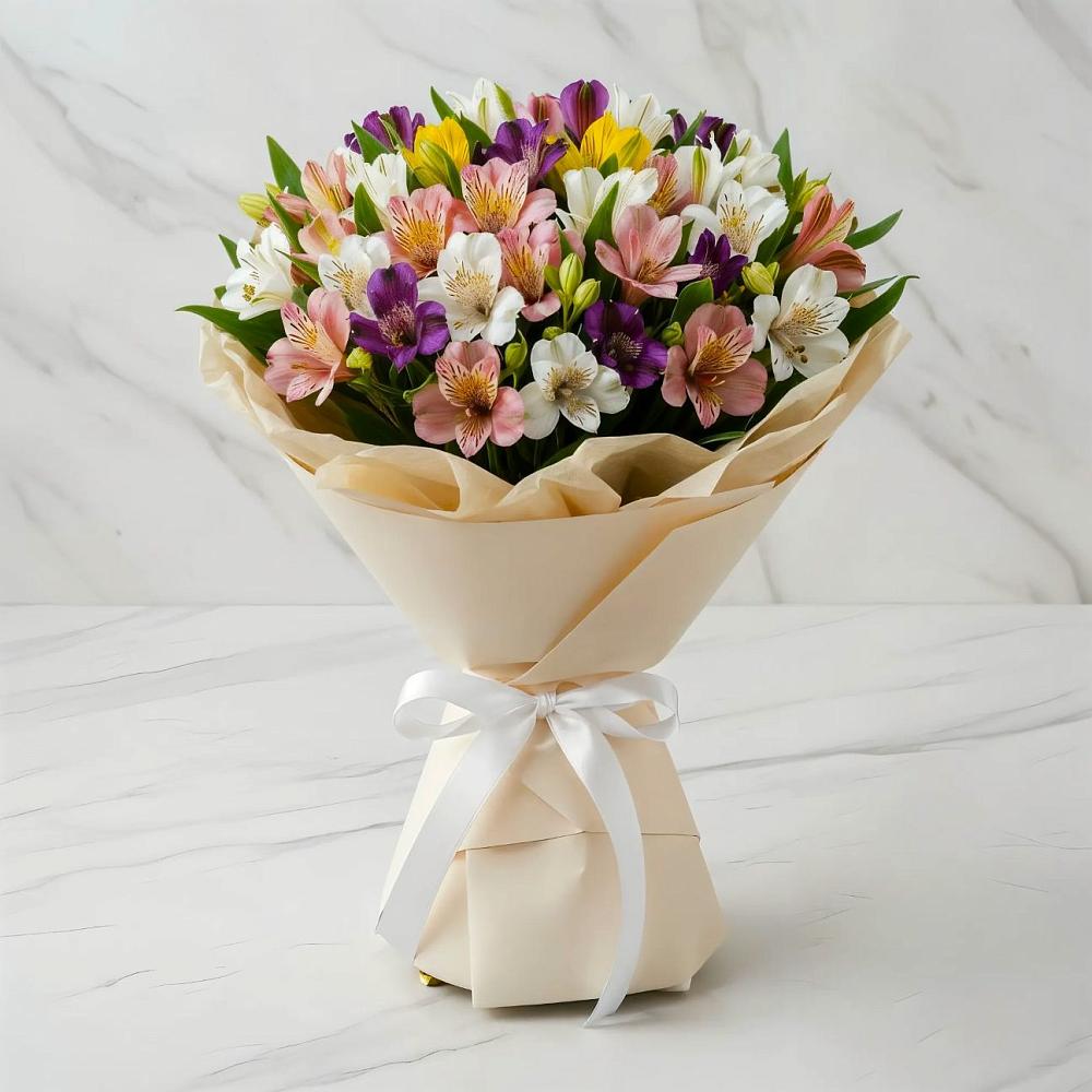 Букет цветов из: Альстромерии в Калининауле