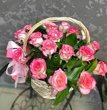 Цветочная композиция из Розы в корзине #REPLACE_PRED# Калининауле