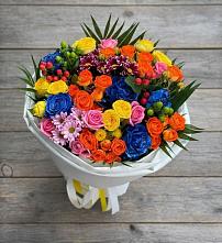 Букет цветов из:  Розы и Хризантемы в Калининауле