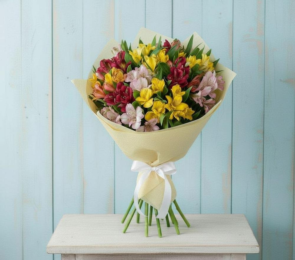 Букет цветов из: Альстромерии в Калининауле