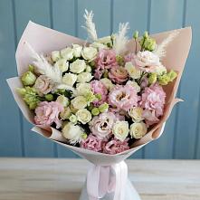 Букет цветов из:  Альстромерии и Розы в Калининауле